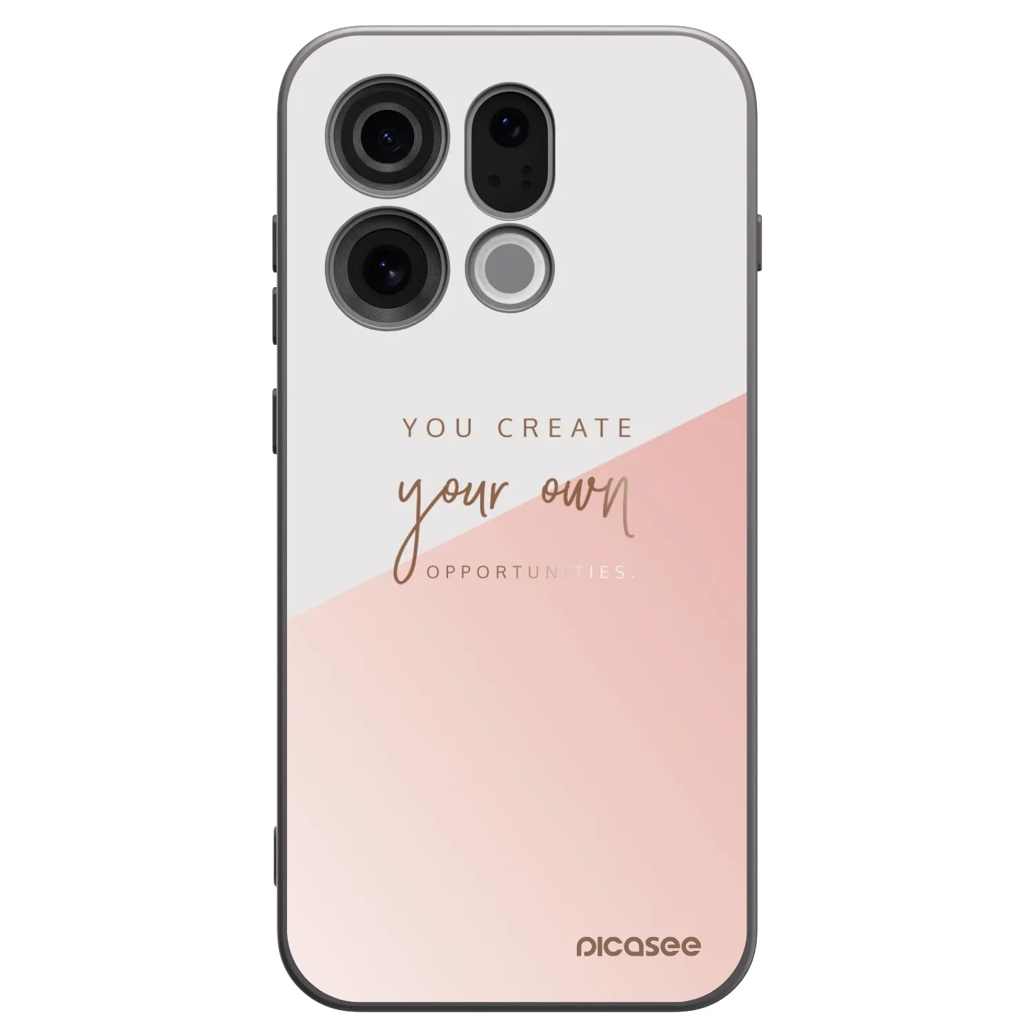 Picasee Μαύρη θήκη σιλικόνης για OPPO Find X9 - You create your own opportunities