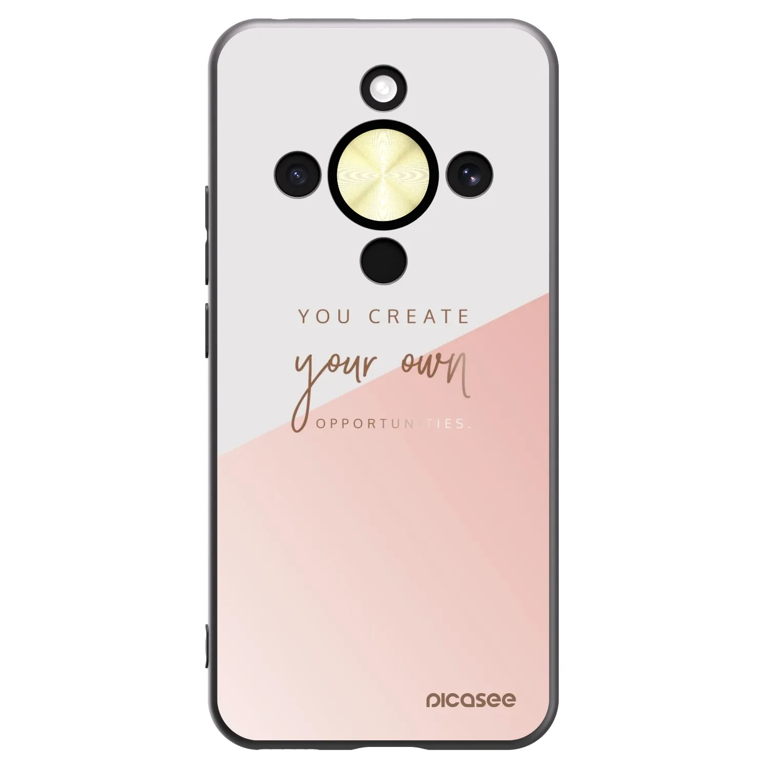 Picasee Μαύρη θήκη σιλικόνης για Honor Magic8 Lite 5G - You create your own opportunities
