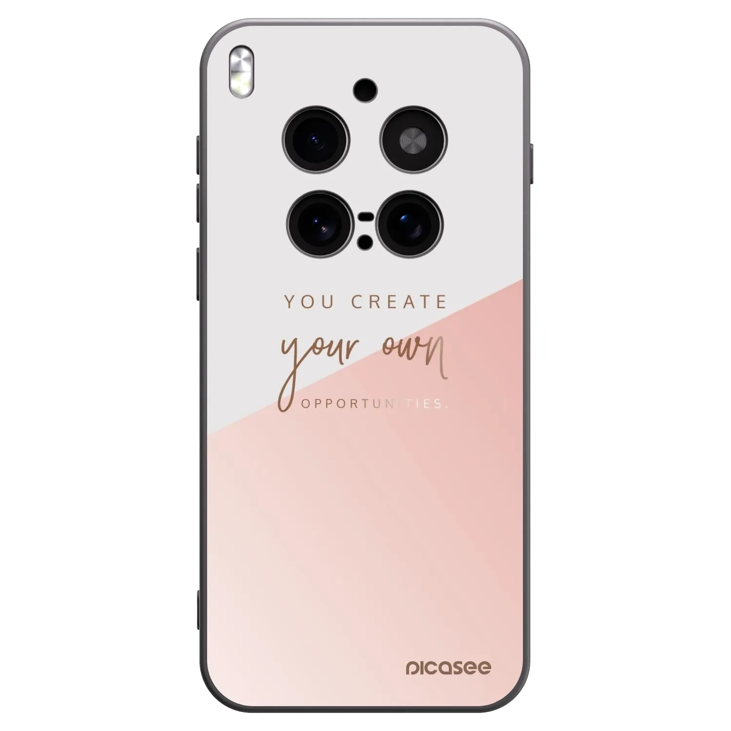 Picasee Μαύρη θήκη σιλικόνης για Vivo X300 Pro - You create your own opportunities