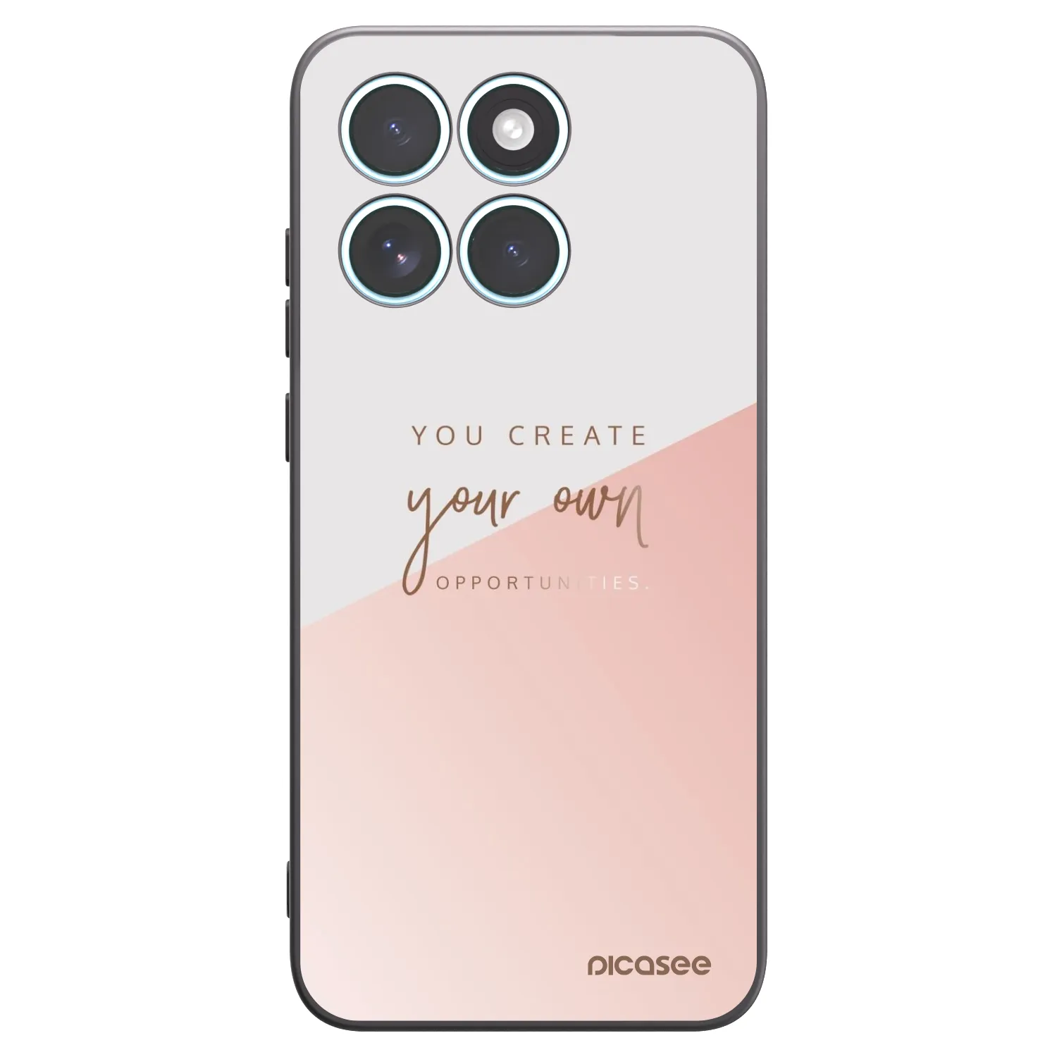 Picasee Μαύρη θήκη σιλικόνης για Motorola Edge 70 Fusion - You create your own opportunities