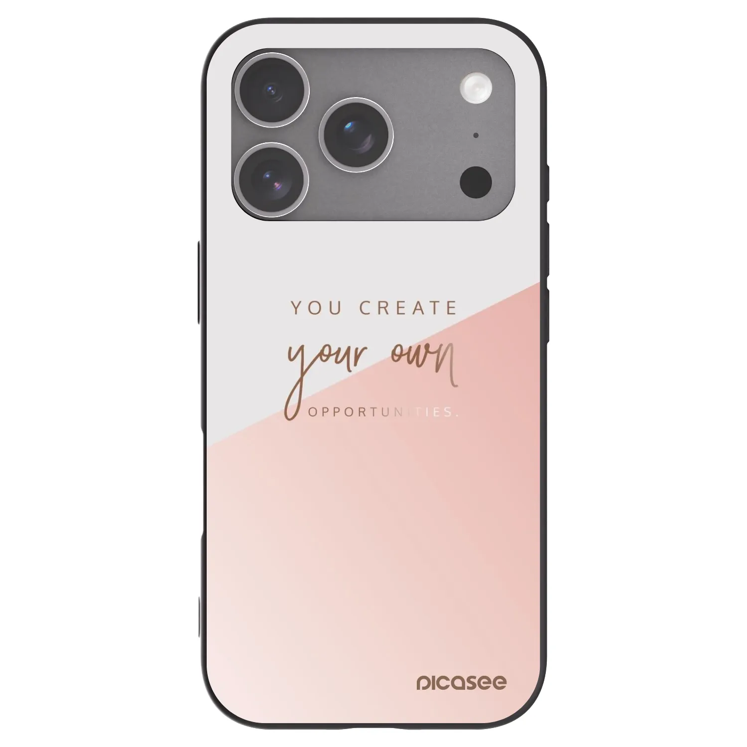 Picasee Μαύρη θήκη σιλικόνης για Apple iPhone 18 Pro - You create your own opportunities