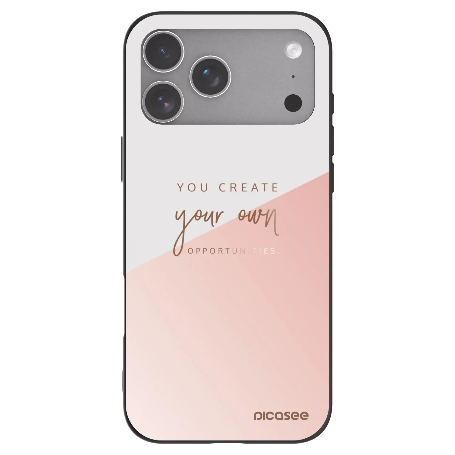 Picasee Μαύρη θήκη σιλικόνης για Apple iPhone 18 Pro Max - You create your own opportunities