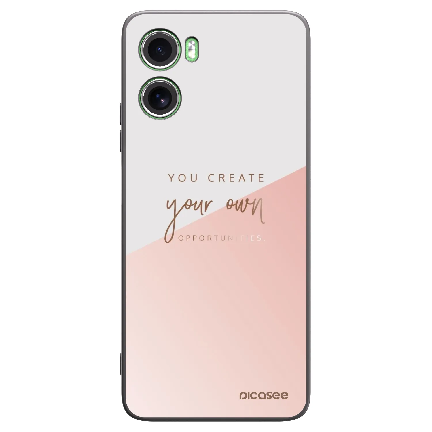 Picasee Μαύρη θήκη σιλικόνης για Motorola Moto G06 - You create your own opportunities
