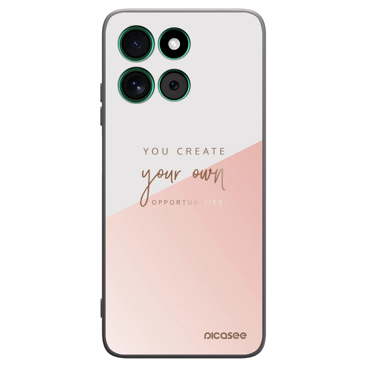 Picasee Μαύρη θήκη σιλικόνης για Motorola Moto G57 Power - You create your own opportunities