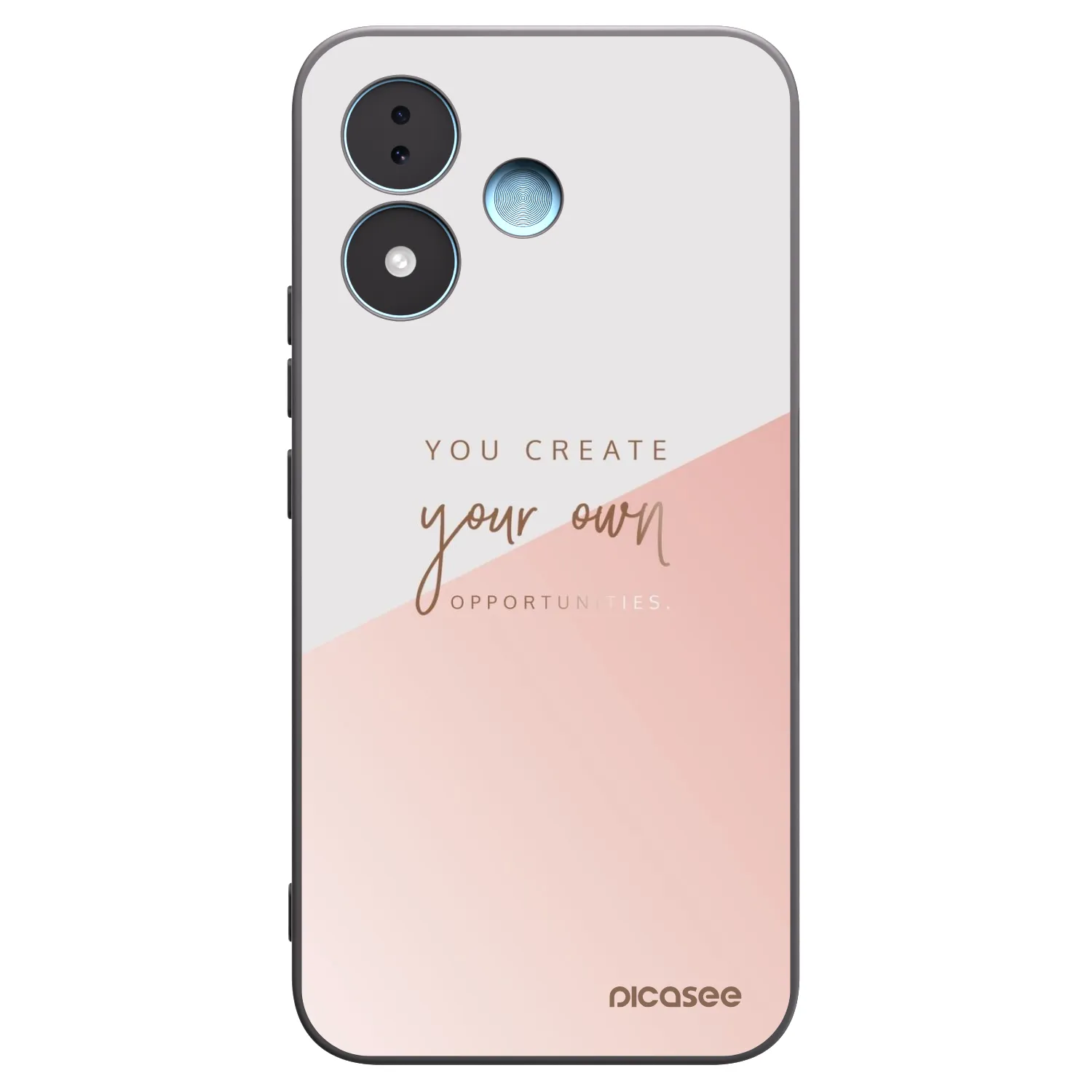 Picasee Μαύρη θήκη σιλικόνης για Xiaomi Redmi Note 17 5G - You create your own opportunities