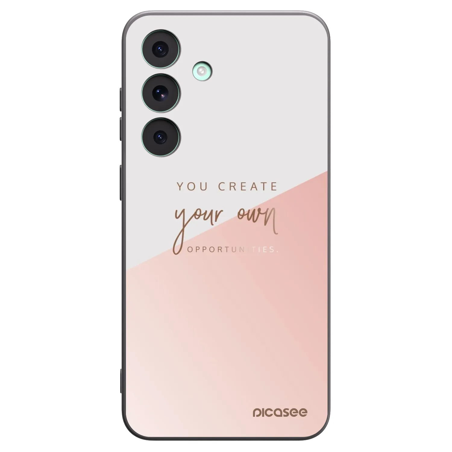 Picasee Μαύρη θήκη σιλικόνης για Samsung Galaxy S26 FE - You create your own opportunities