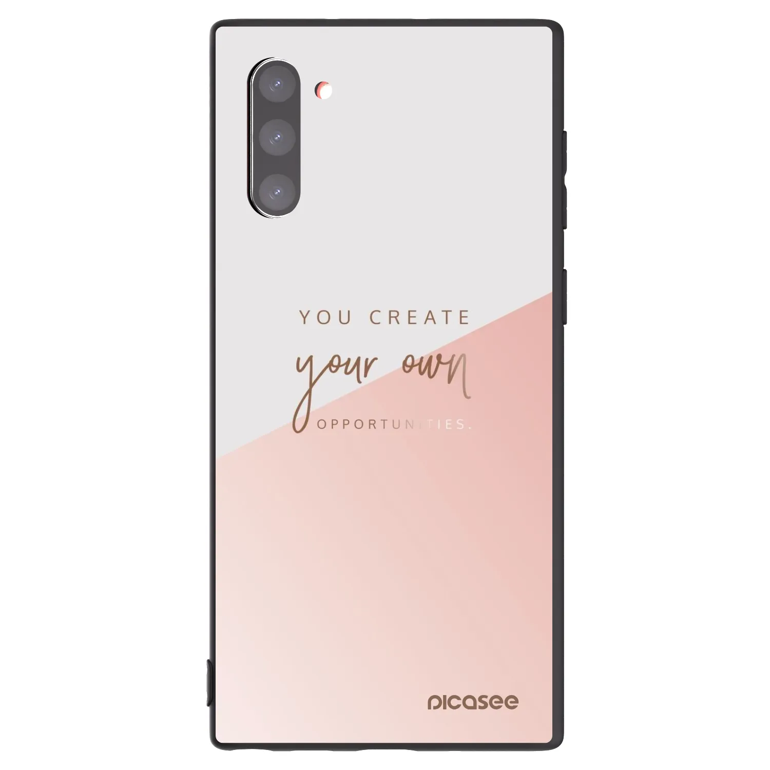 Picasee Μαύρη θήκη σιλικόνης για Samsung Galaxy Note 10 N970F - You create your own opportunities