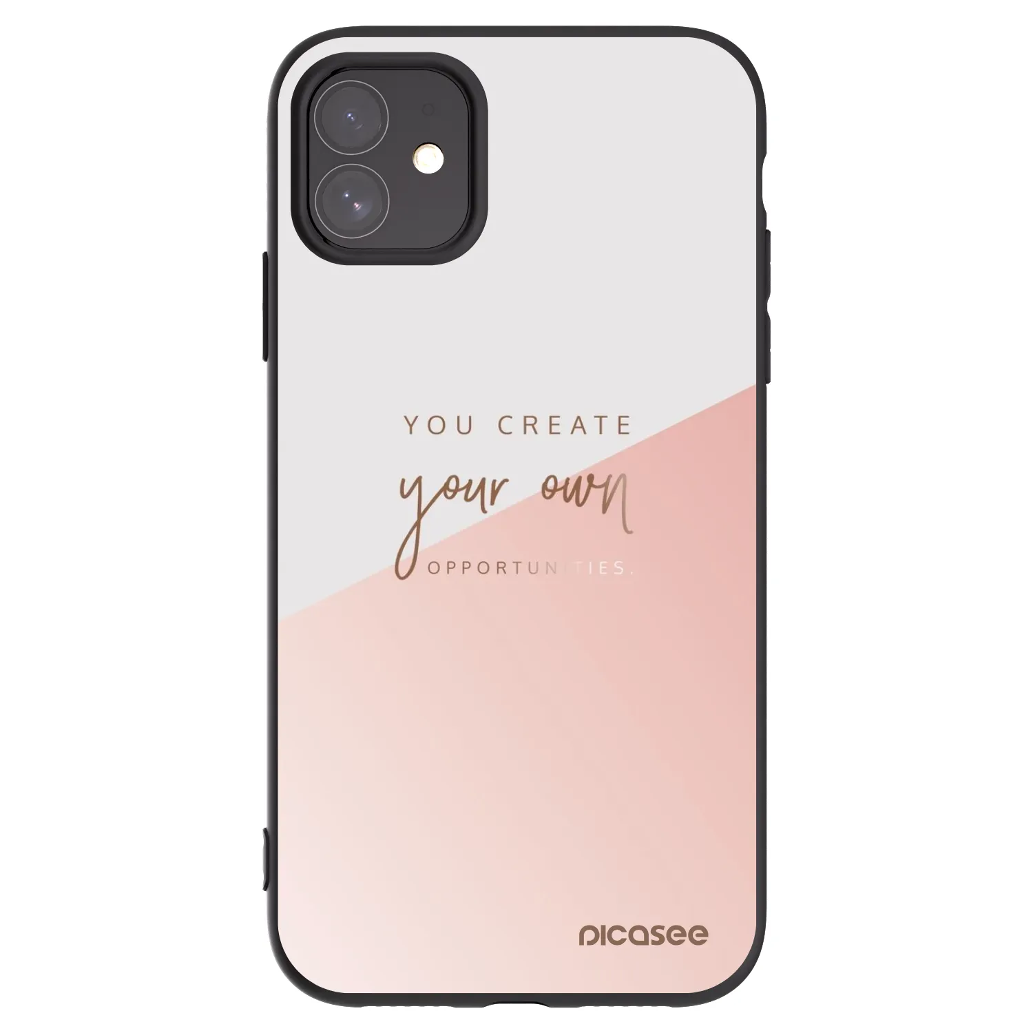Picasee Μαύρη θήκη σιλικόνης για Apple iPhone 11 - You create your own opportunities