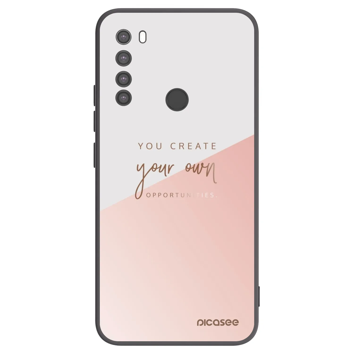 Picasee Μαύρη θήκη σιλικόνης για Xiaomi Redmi Note 8 - You create your own opportunities