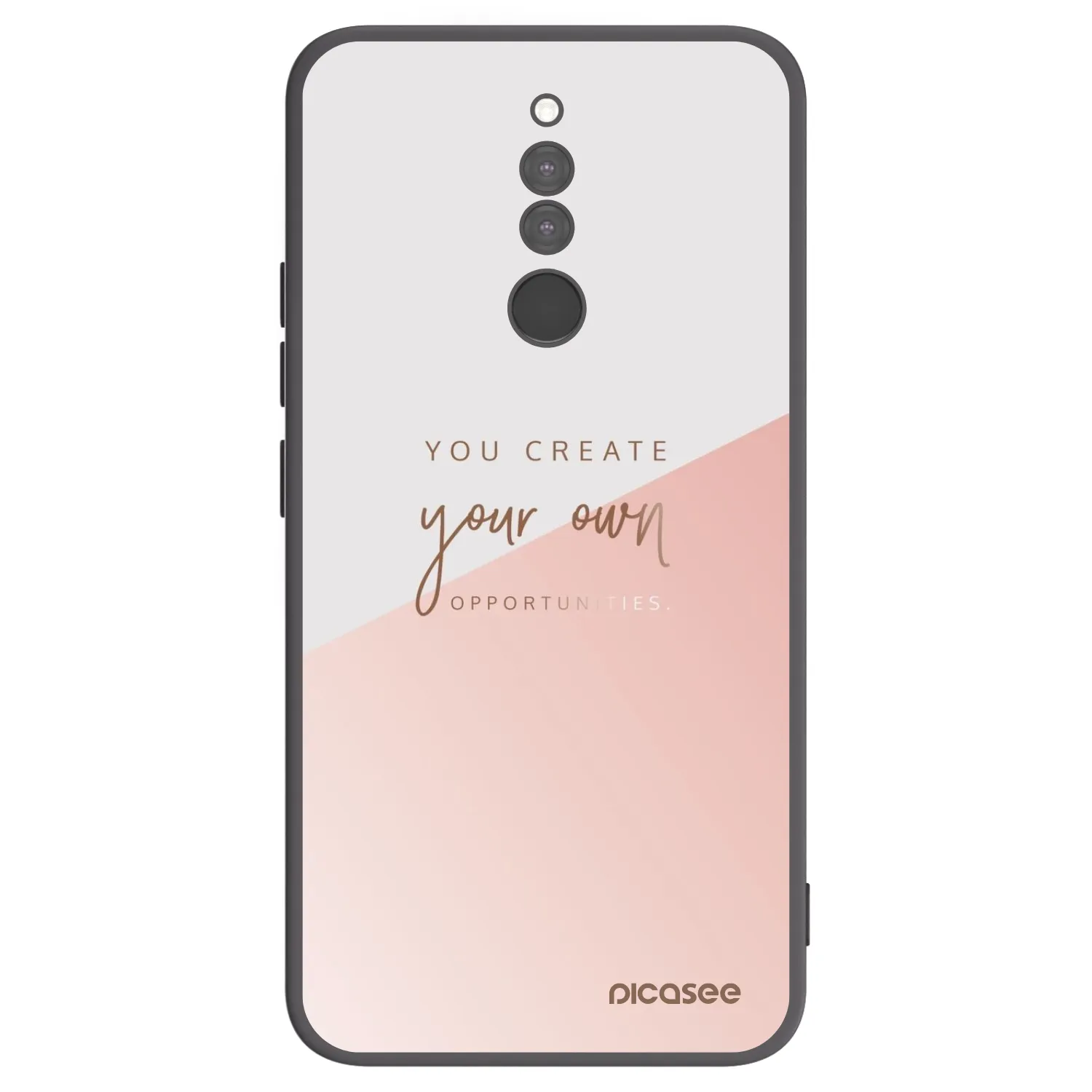Picasee Μαύρη θήκη σιλικόνης για Xiaomi Redmi 8 - You create your own opportunities