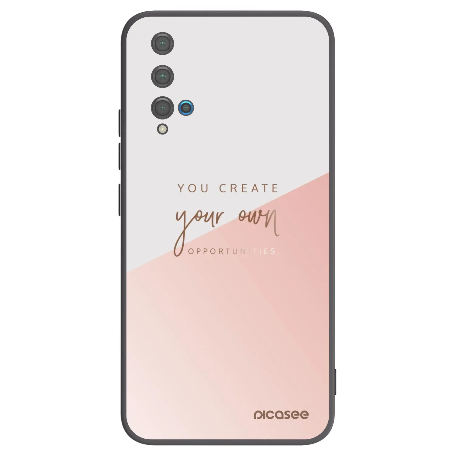 Picasee Μαύρη θήκη σιλικόνης για Huawei Nova 5T - You create your own opportunities