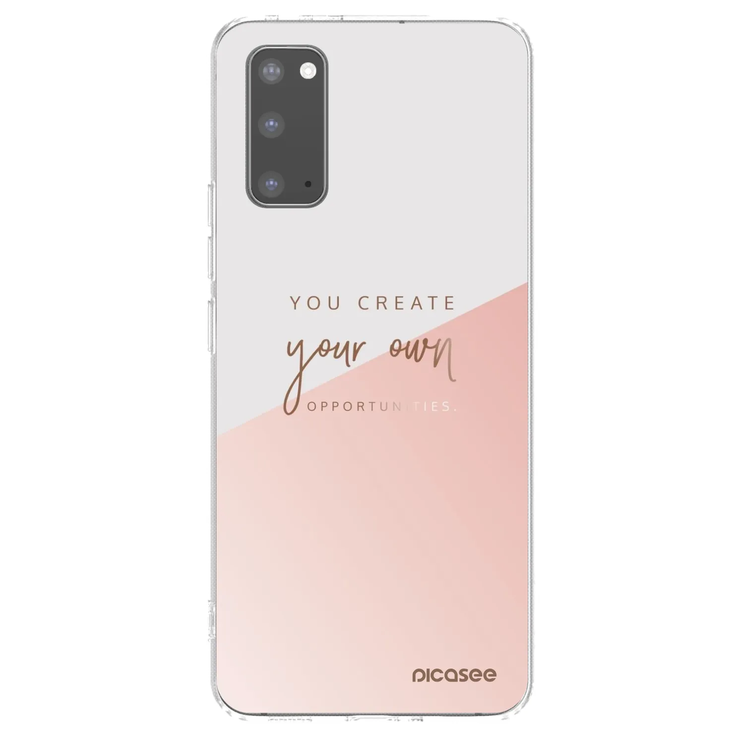 Picasee διαφανής θήκη σιλικόνης Samsung Galaxy S20 G980F - You create your own opportunities