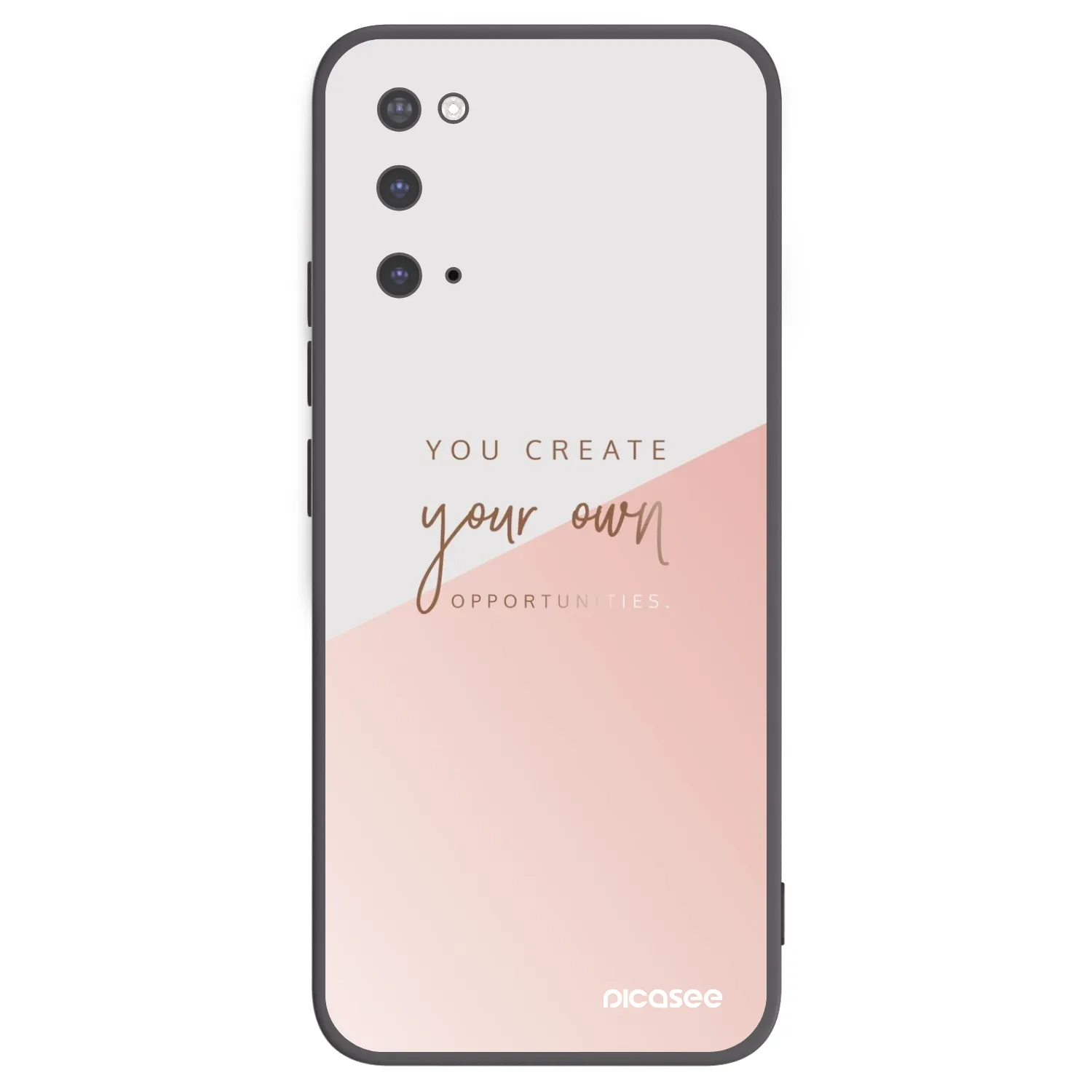 Picasee Μαύρη θήκη σιλικόνης για Samsung Galaxy S20 G980F - You create your own opportunities