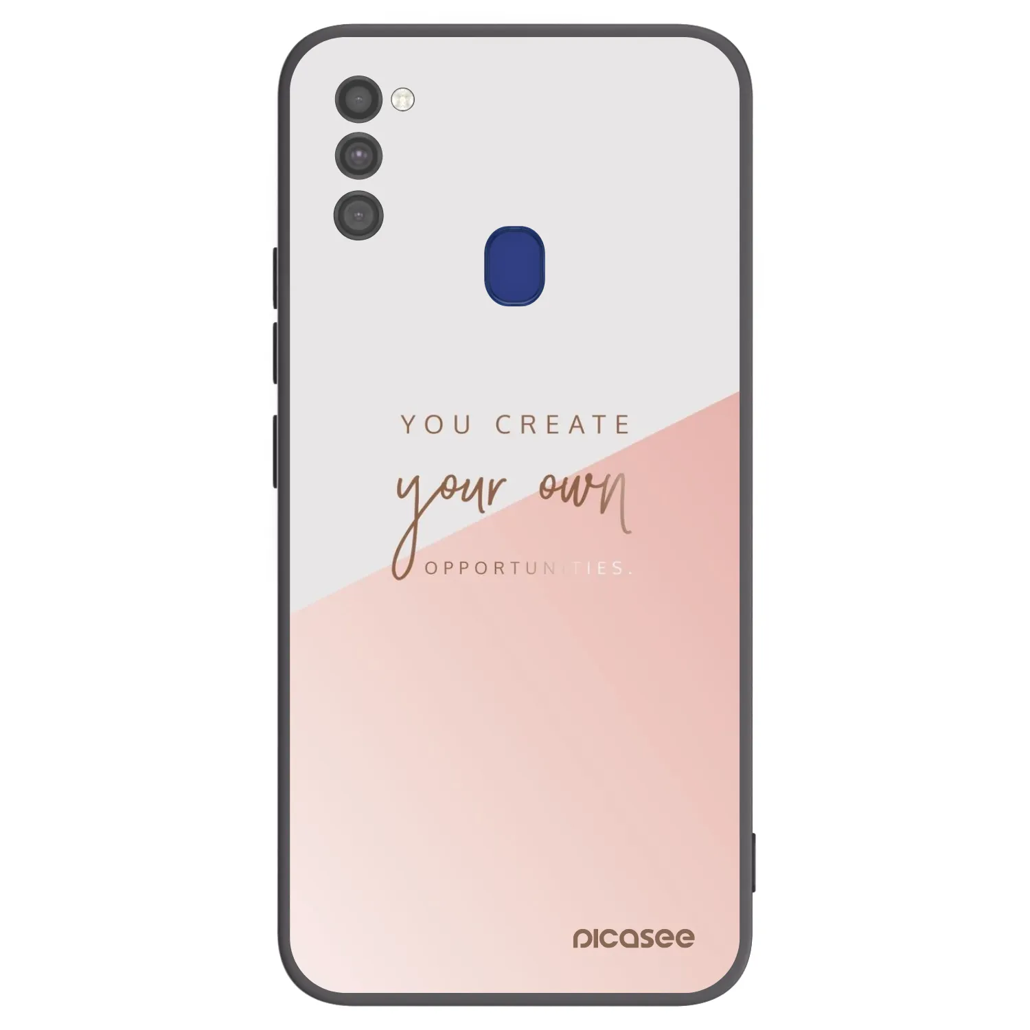 Picasee Μαύρη θήκη σιλικόνης για Samsung Galaxy M21 M215F - You create your own opportunities