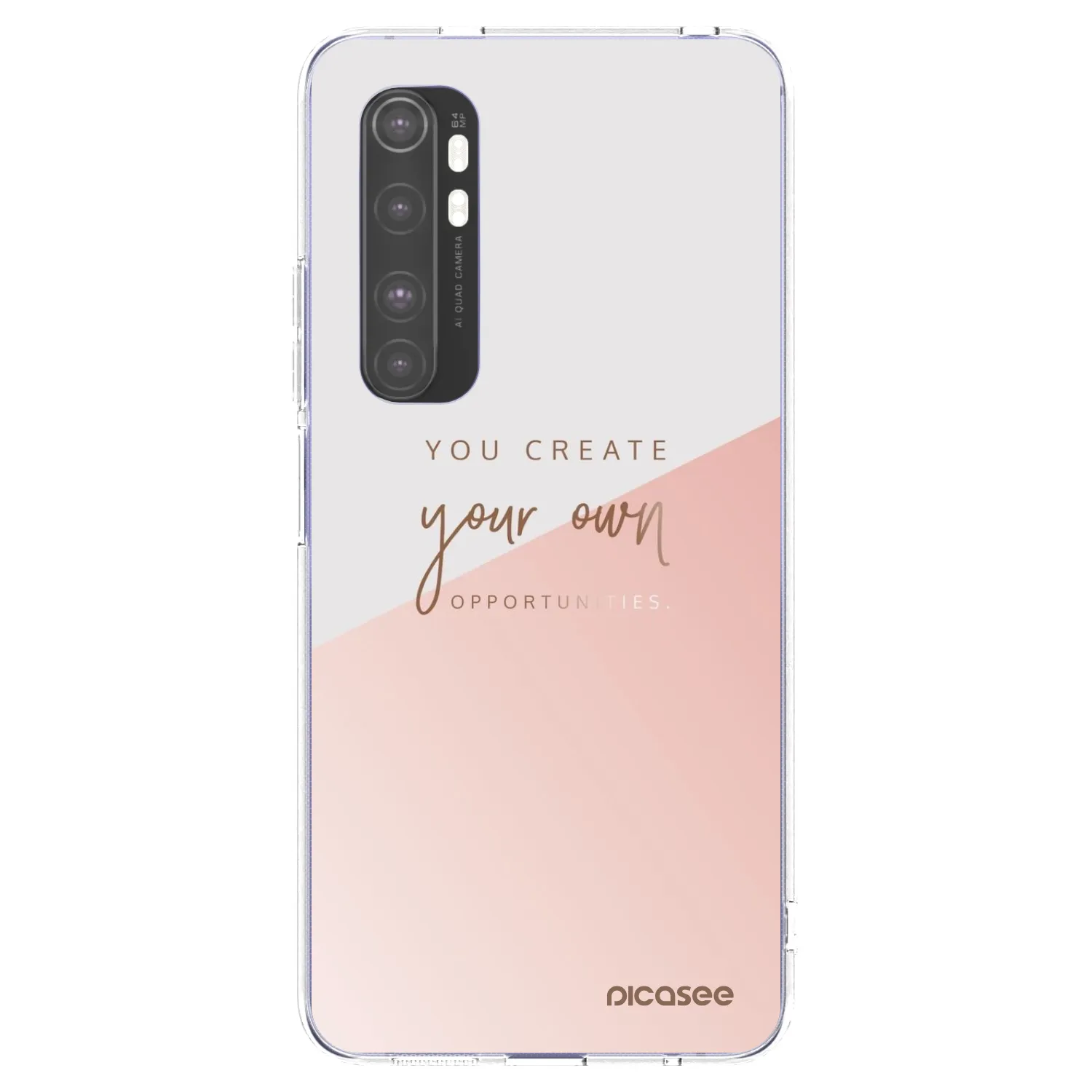 Picasee διαφανής θήκη σιλικόνης Xiaomi Mi Note 10 Lite - You create your own opportunities