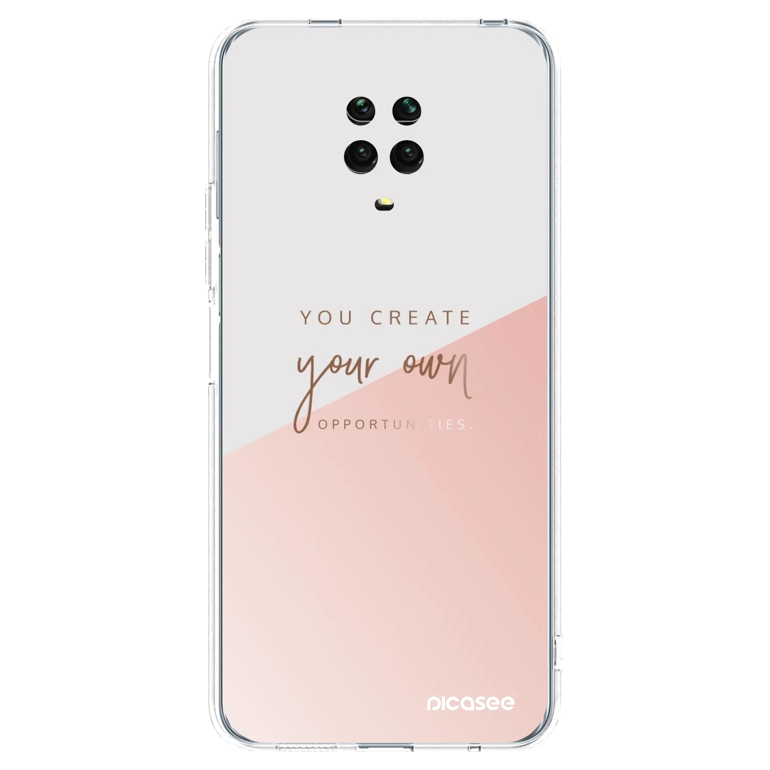 Picasee διαφανής θήκη σιλικόνης Xiaomi Redmi Note 9S - You create your own opportunities