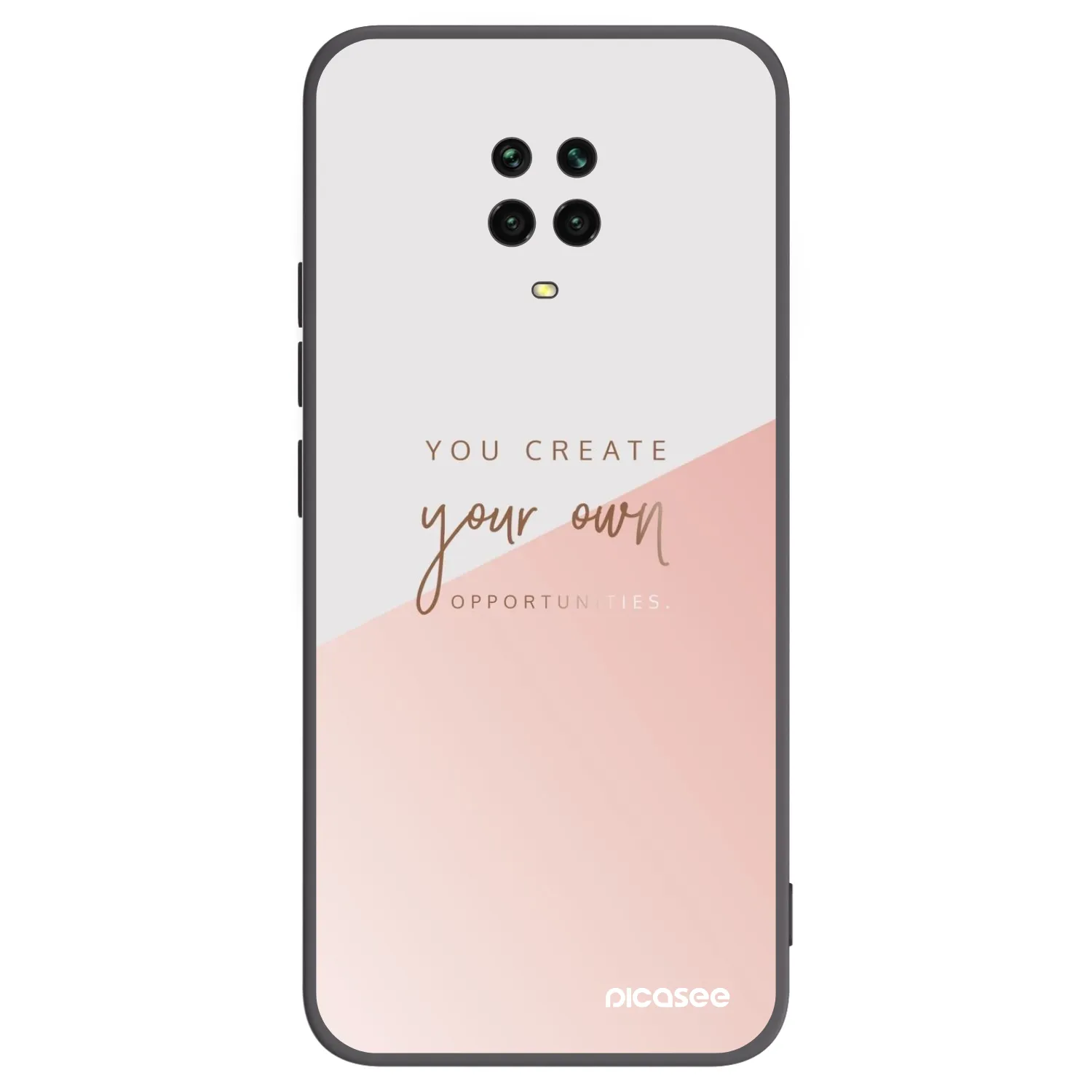 Picasee Μαύρη θήκη σιλικόνης για Xiaomi Redmi Note 9S - You create your own opportunities