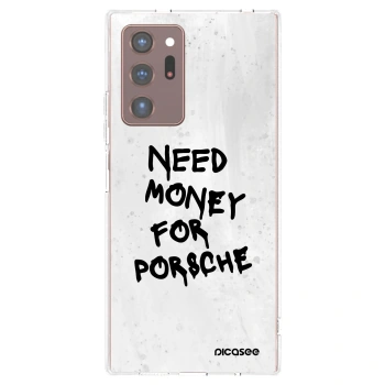 Picasee διαφανής θήκη σιλικόνης Samsung Galaxy Note 20 Ultra - White Dollar