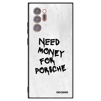 Picasee Μαύρη θήκη σιλικόνης για Samsung Galaxy Note 20 Ultra - White Dollar