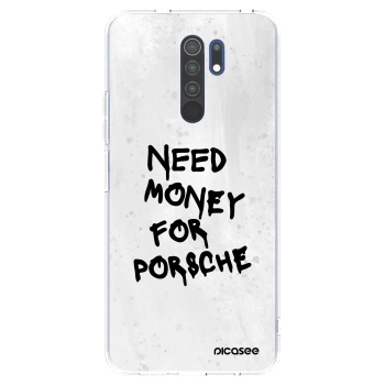 Picasee διαφανής θήκη σιλικόνης Xiaomi Redmi 9 - White Dollar