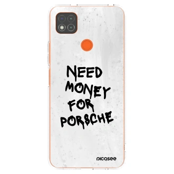 Picasee διαφανής θήκη σιλικόνης Xiaomi Redmi 9C - White Dollar