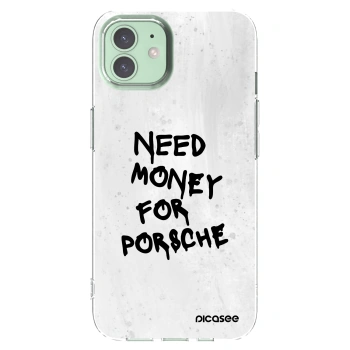 Picasee διαφανής θήκη σιλικόνης Apple iPhone 12 Pro - White Dollar