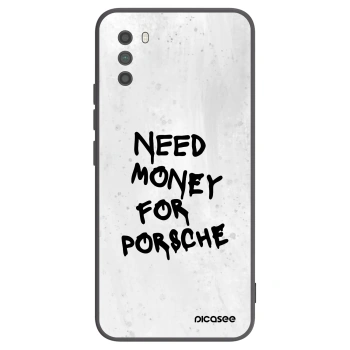 Picasee Μαύρη θήκη σιλικόνης για Xiaomi Poco M3 - White Dollar