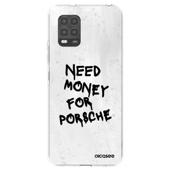Picasee διαφανής θήκη σιλικόνης Xiaomi Mi 10 Lite - White Dollar