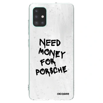Picasee διαφανής θήκη σιλικόνης Samsung Galaxy M51 M515F - White Dollar