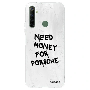 Picasee διαφανής θήκη σιλικόνης Realme 6i - White Dollar