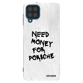 Picasee διαφανής θήκη σιλικόνης Samsung Galaxy A12 A125F - White Dollar