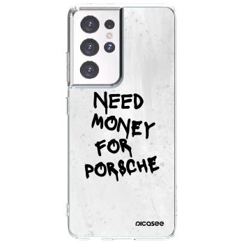 Picasee διαφανής θήκη σιλικόνης Samsung Galaxy S21 Ultra 5G G998B - White Dollar