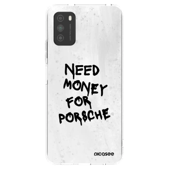 Picasee διαφανής θήκη σιλικόνης Xiaomi Poco M3 - White Dollar
