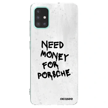 Picasee διαφανής θήκη σιλικόνης Samsung Galaxy M31s - White Dollar