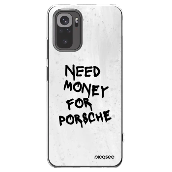 Picasee διαφανής θήκη σιλικόνης Xiaomi Redmi Note 10 - White Dollar