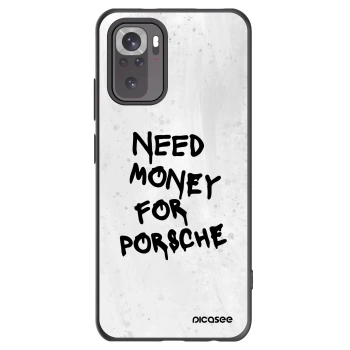Picasee Μαύρη θήκη σιλικόνης για Xiaomi Redmi Note 10 - White Dollar