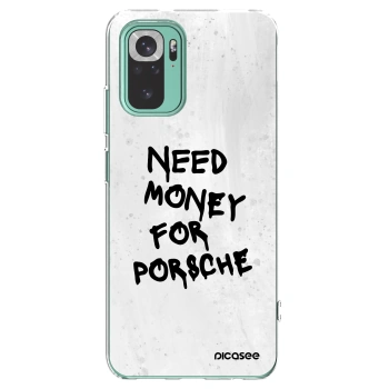 Picasee διαφανής θήκη σιλικόνης Xiaomi Redmi Note 10 Pro - White Dollar