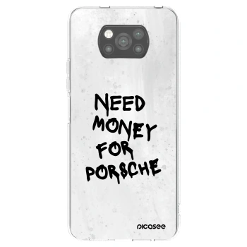 Picasee Μαύρη θήκη σιλικόνης για Xiaomi Poco X3 Pro - White Dollar