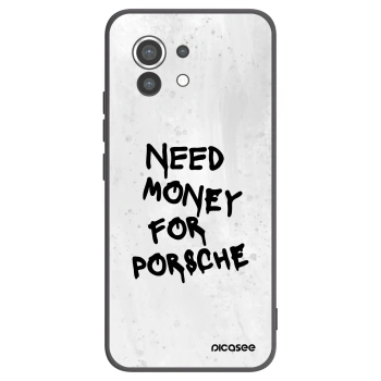 Picasee Μαύρη θήκη σιλικόνης για Xiaomi Mi 11 - White Dollar