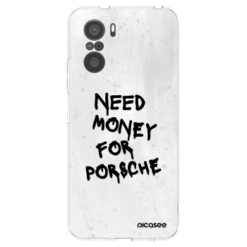 Picasee διαφανής θήκη σιλικόνης Xiaomi Poco F3 - White Dollar