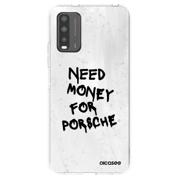 Picasee διαφανής θήκη σιλικόνης Xiaomi Redmi 9T - White Dollar