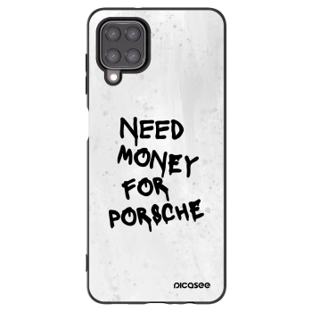 Picasee Μαύρη θήκη σιλικόνης για Samsung Galaxy M12 M127F - White Dollar