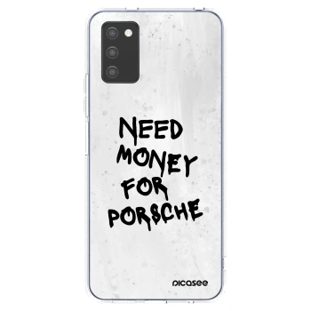 Picasee διαφανής θήκη σιλικόνης Samsung Galaxy A02s A025G - White Dollar