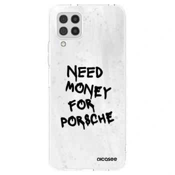 Picasee διαφανής θήκη σιλικόνης Samsung Galaxy A22 A225F 4G - White Dollar