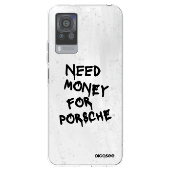 Picasee διαφανής θήκη σιλικόνης Vivo X60 Pro 5G - White Dollar