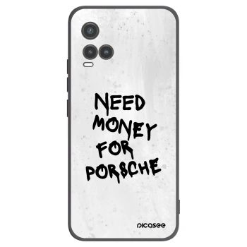 Picasee Μαύρη θήκη σιλικόνης για Vivo Y33s - White Dollar