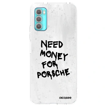 Picasee διαφανής θήκη σιλικόνης Motorola Moto G60 - White Dollar