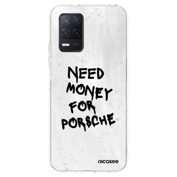 Picasee διαφανής θήκη σιλικόνης Realme 8 5G - White Dollar