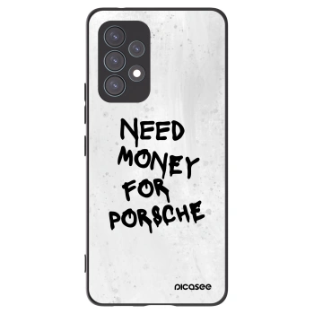 Picasee Μαύρη θήκη σιλικόνης για Samsung Galaxy A53 5G A536 - White Dollar