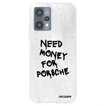 Picasee διαφανής θήκη σιλικόνης Realme 9 Pro 5G - White Dollar